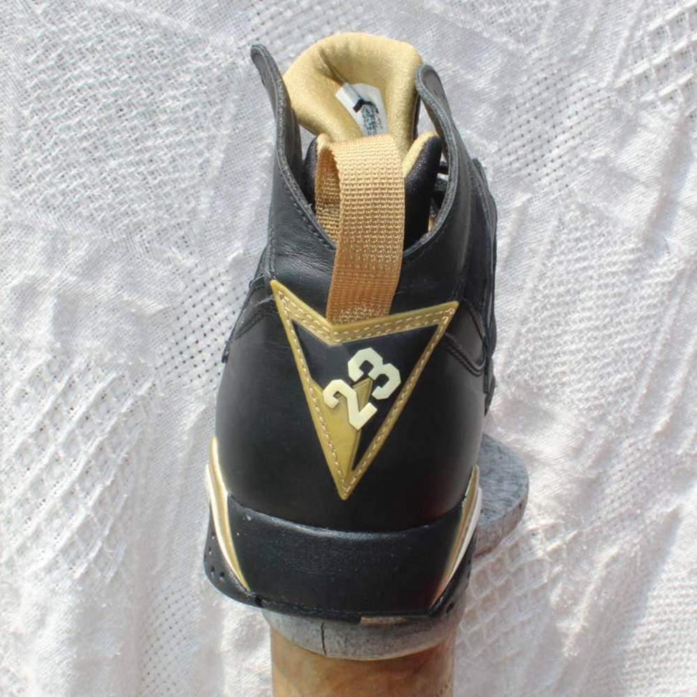 Size 10.5 - Jordan 7 Retro Golden Moments Pack 2012 Black Gold Rare - Picture 7 of 12